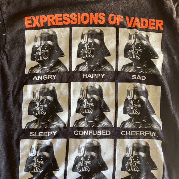 Expressions of Vader Black T-Shirt - Picture 4 of 4